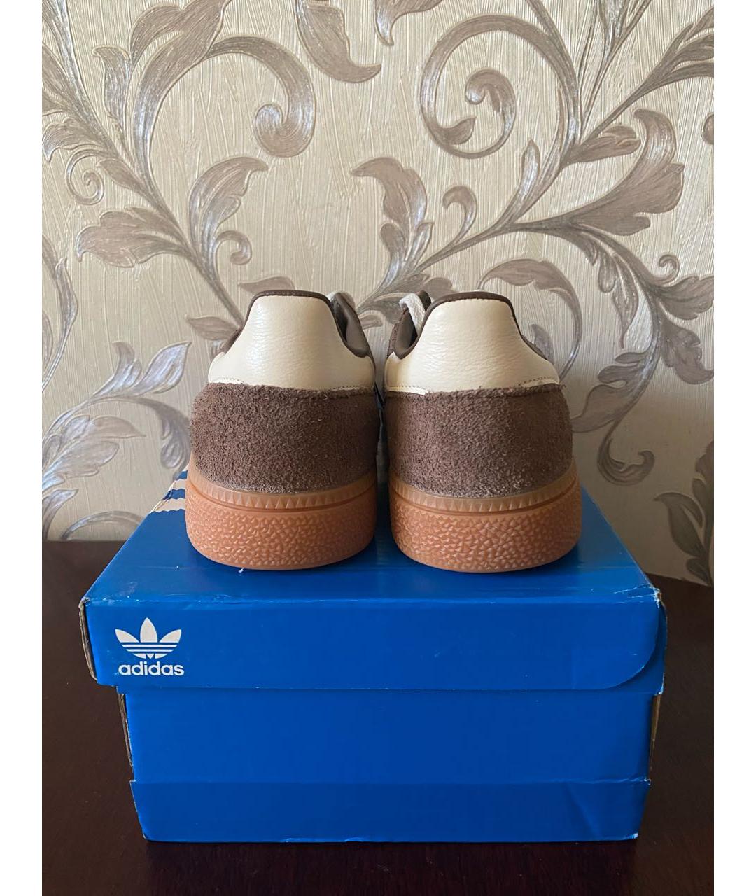 ADIDAS Коричневые замшевые кроссовки, фото 4