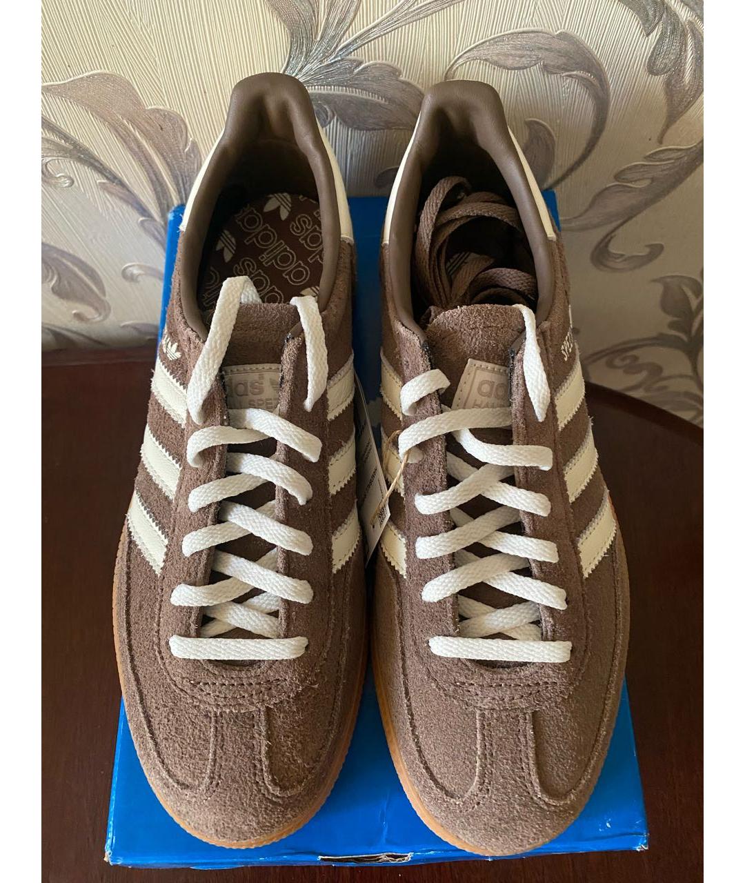 ADIDAS Коричневые замшевые кроссовки, фото 3