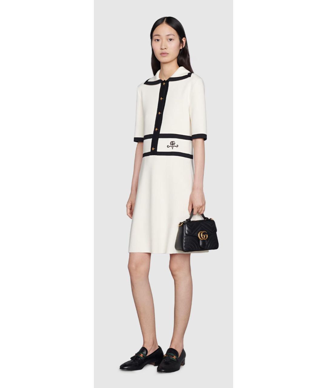 GUCCI Черная кожаная сумка с короткими ручками, фото 8