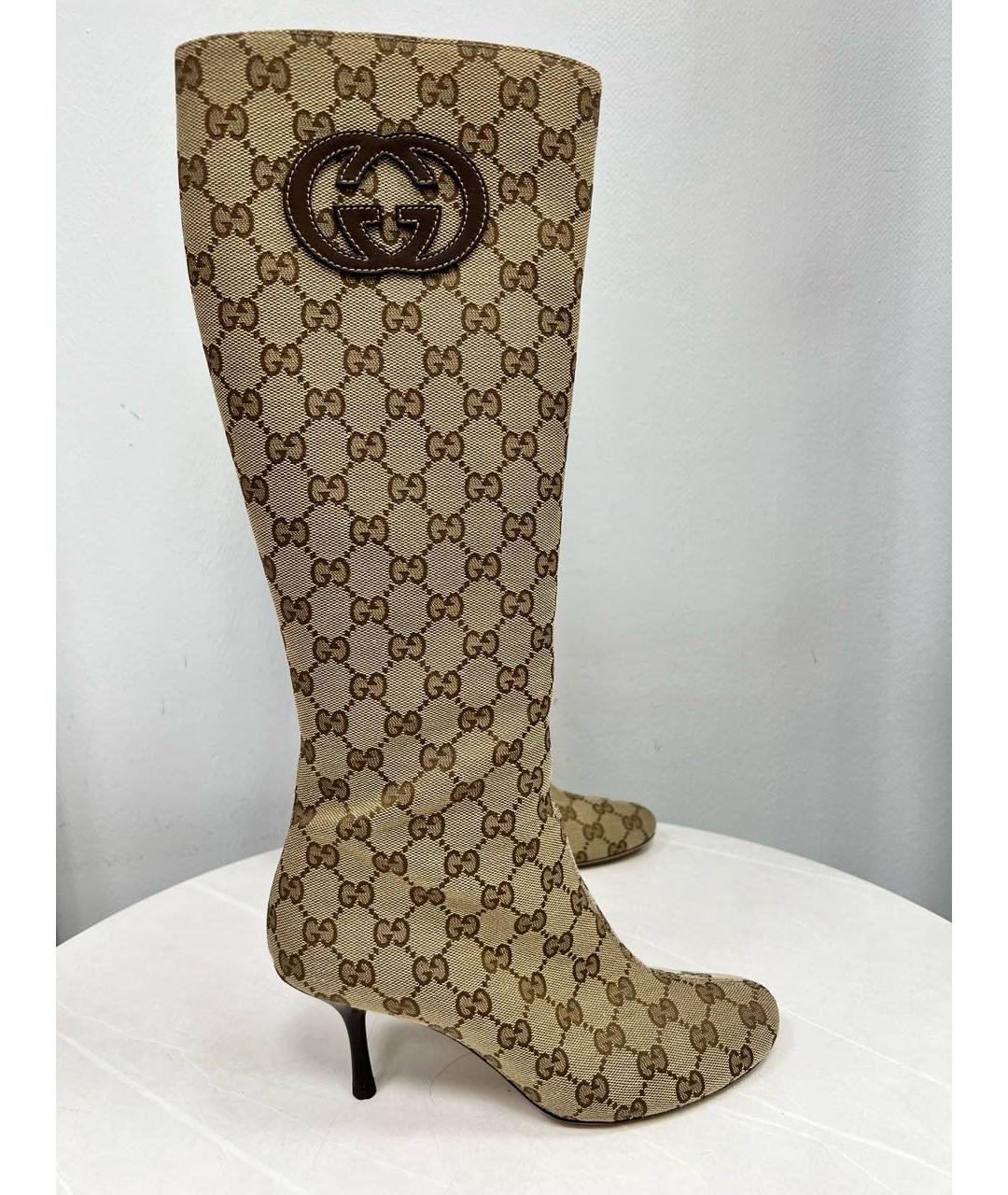GUCCI Коричневые сапоги, фото 7