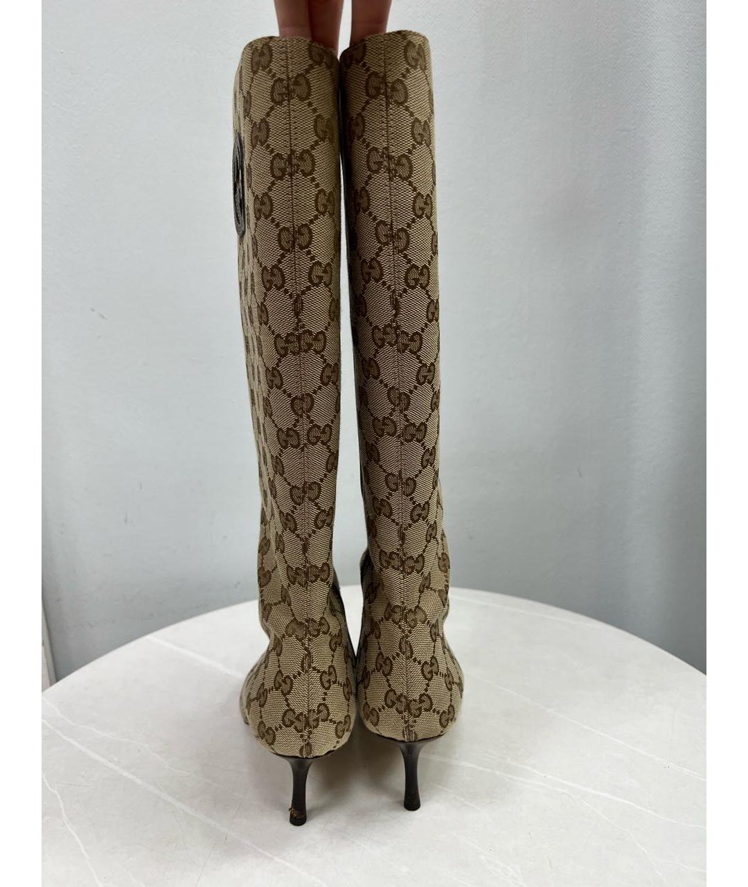 GUCCI Коричневые сапоги, фото 2