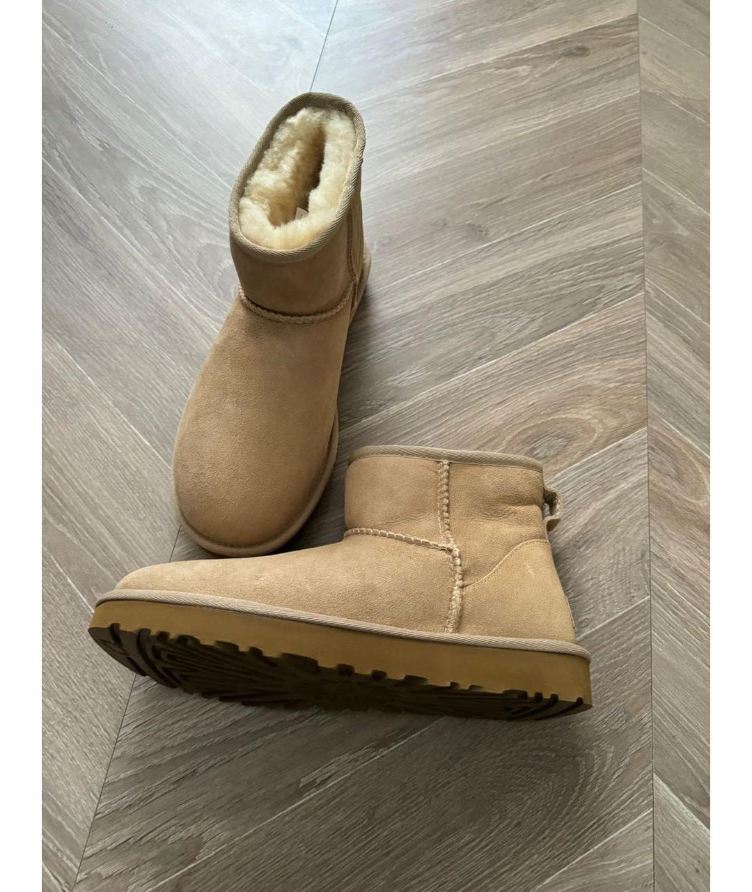 UGG AUSTRALIA Бежевые ботинки, фото 5