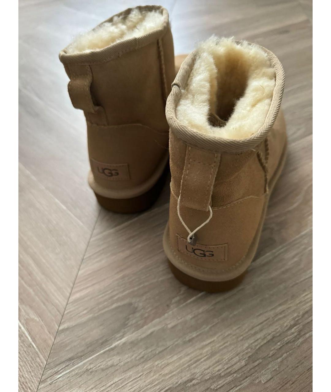 UGG AUSTRALIA Бежевые ботинки, фото 6