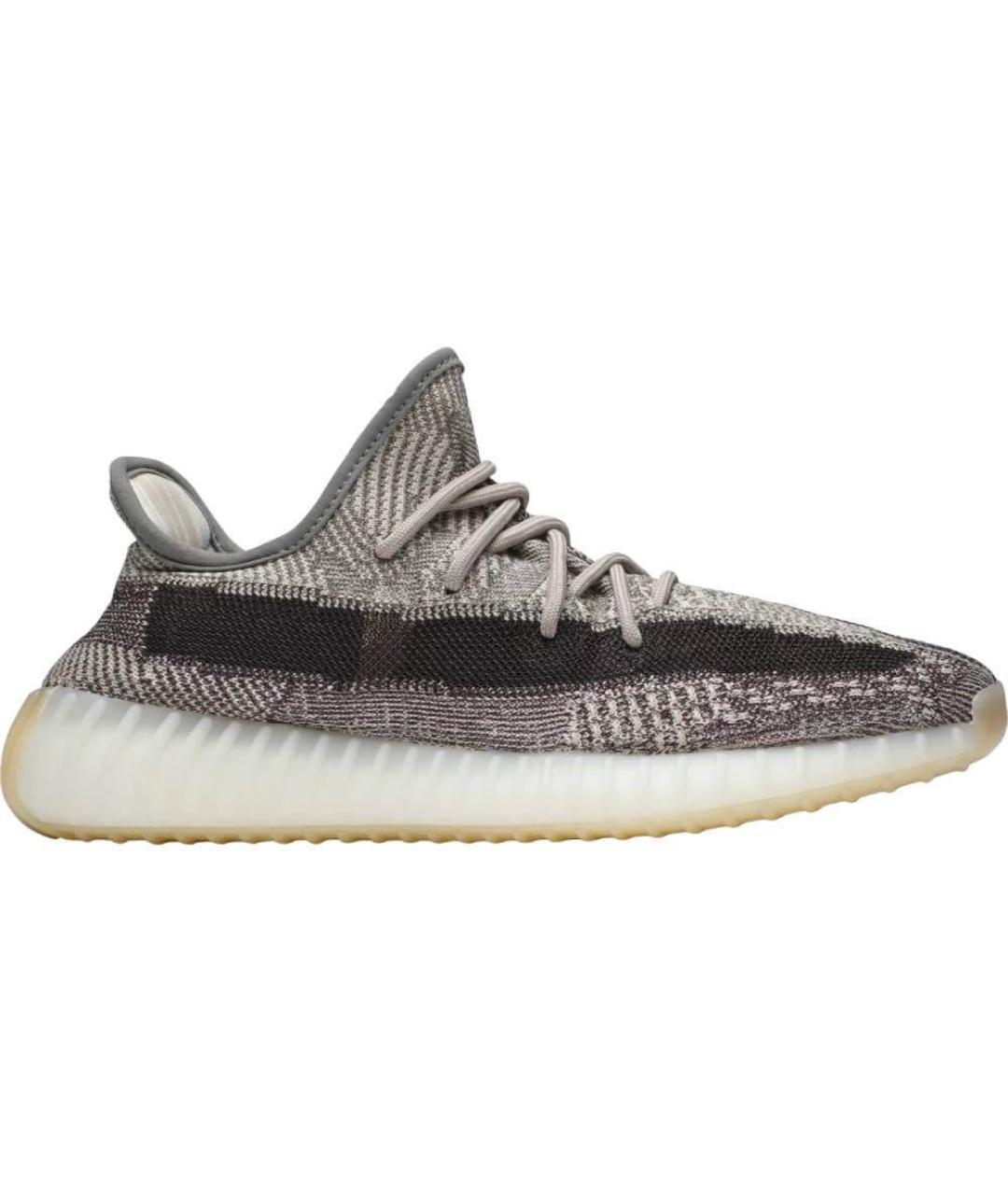 ADIDAS YEEZY Серые текстильные низкие кроссовки / кеды, фото 6