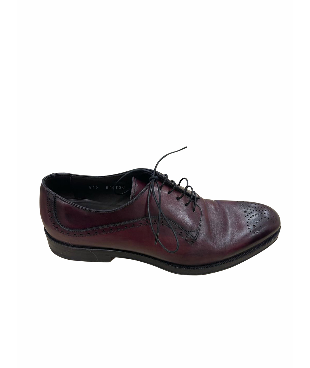CANALI Бордовые кожаные туфли, фото 1
