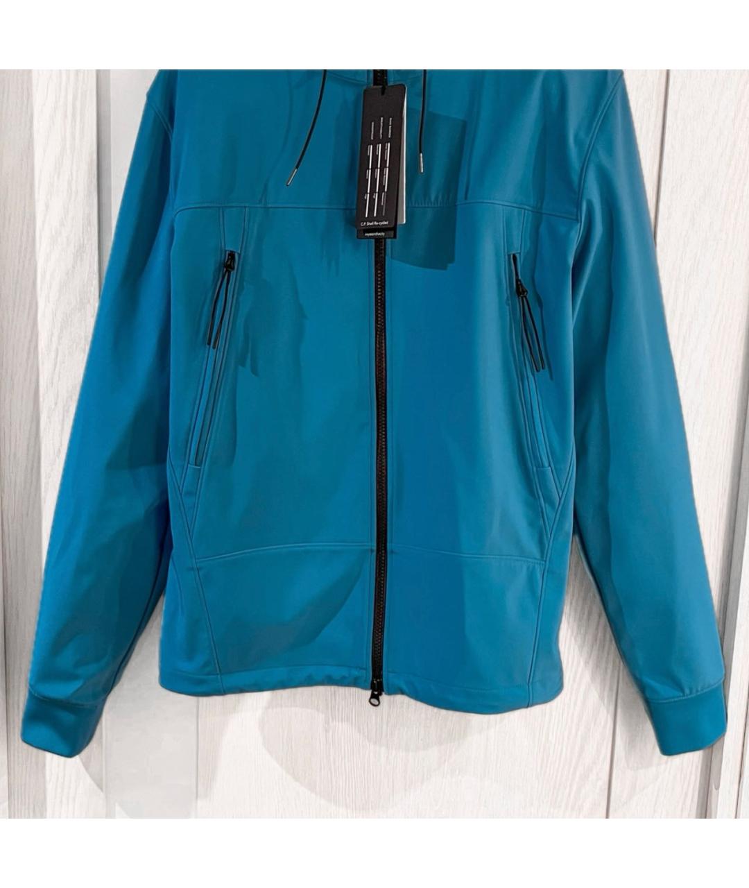 CP COMPANY Бирюзовая полиамидовая куртка, фото 3