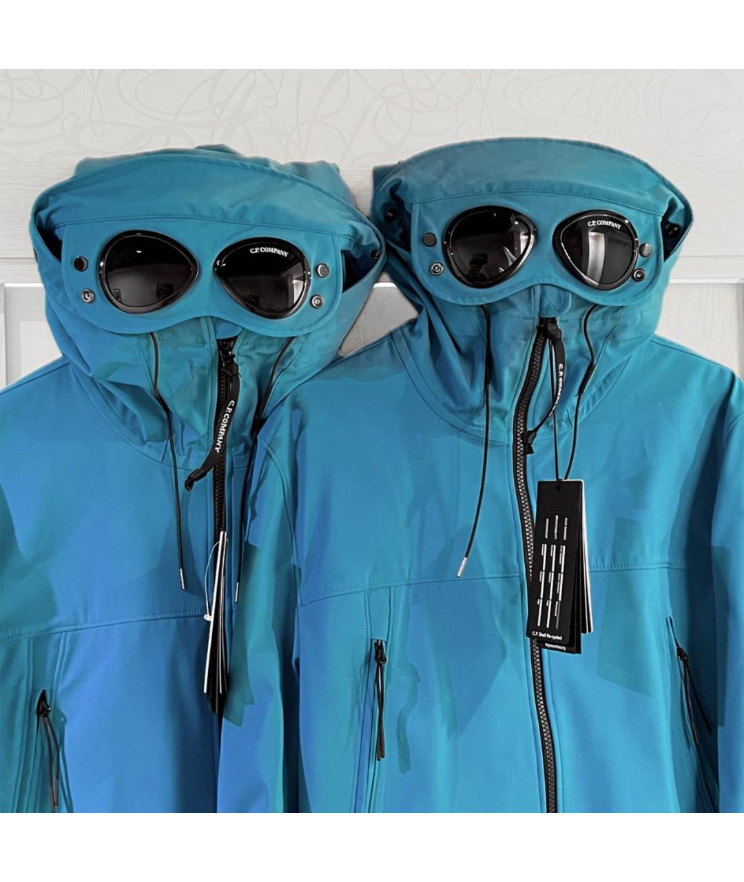 CP COMPANY Бирюзовая полиамидовая куртка, фото 2