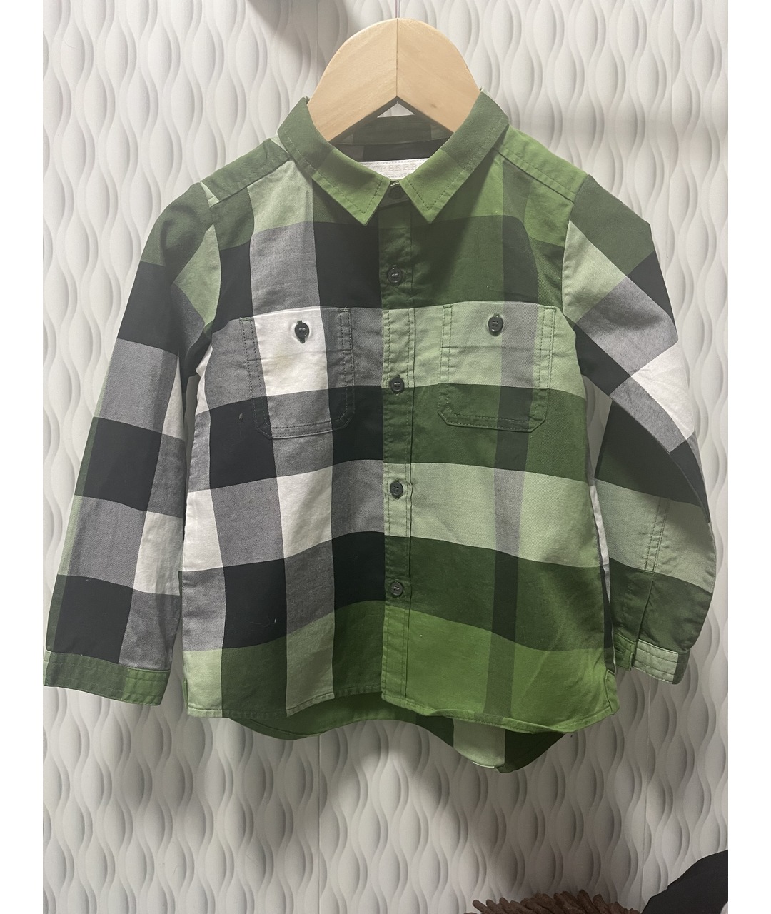 BURBERRY Мульти хлопковая детская рубашка, фото 5