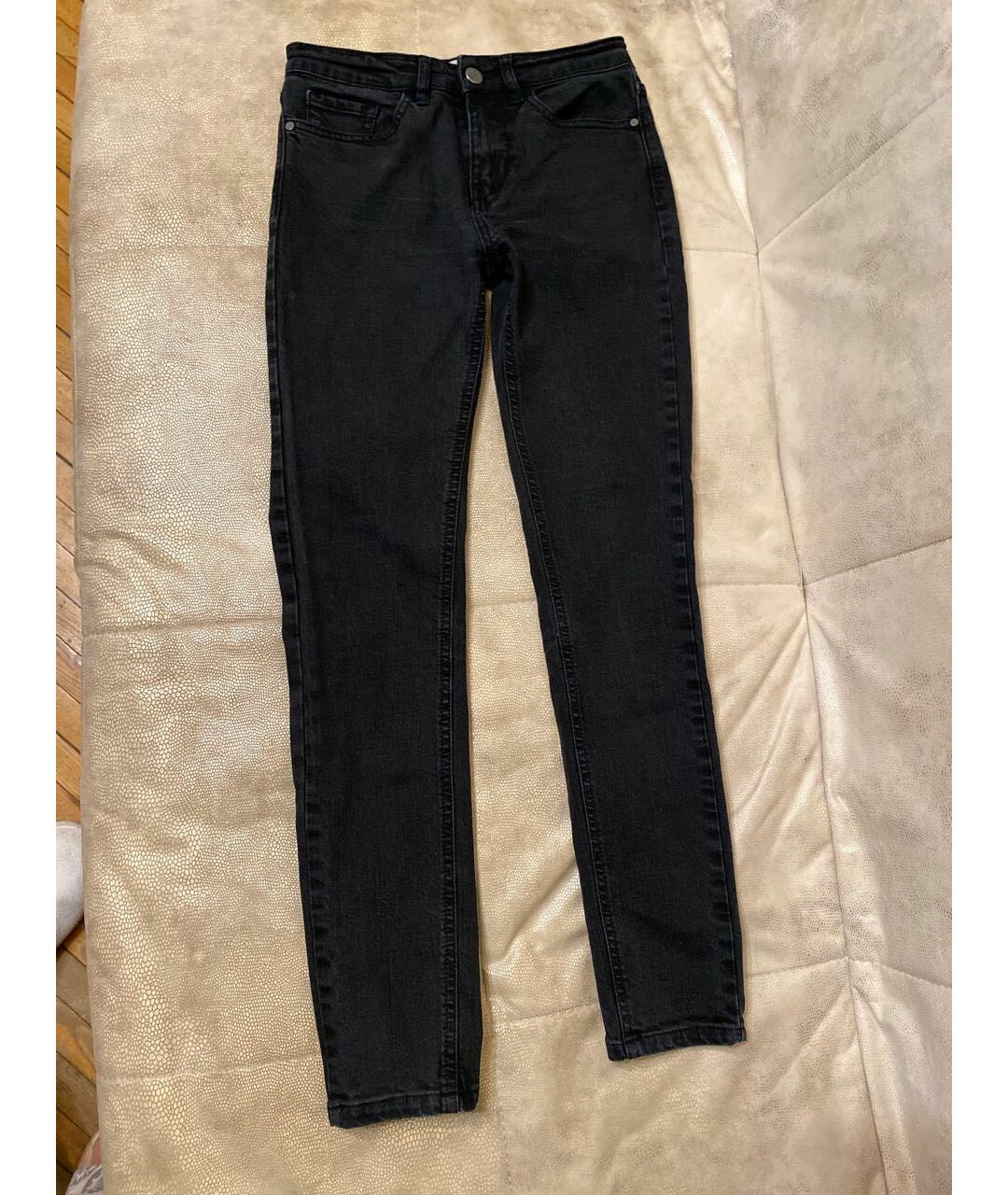 CALVIN KLEIN JEANS Черные хлопковые джинсы слим, фото 6