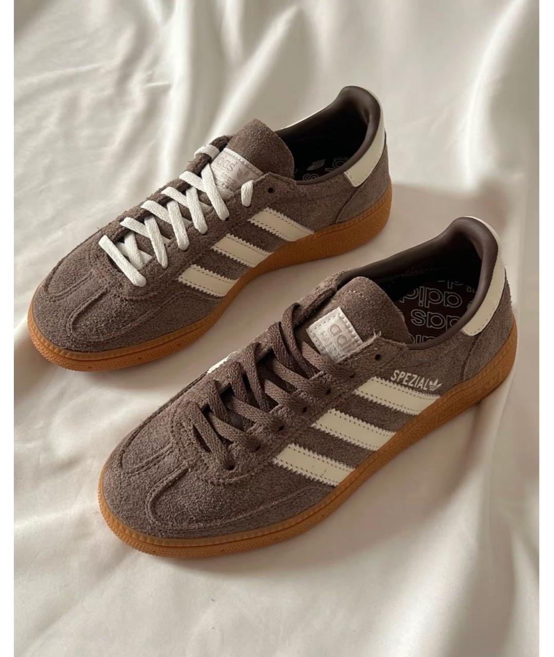 ADIDAS Коричневые замшевые кеды, фото 2