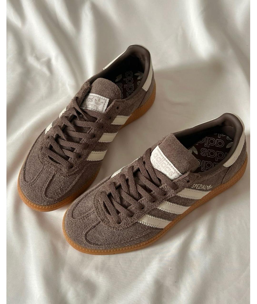 ADIDAS Коричневые замшевые кеды, фото 3