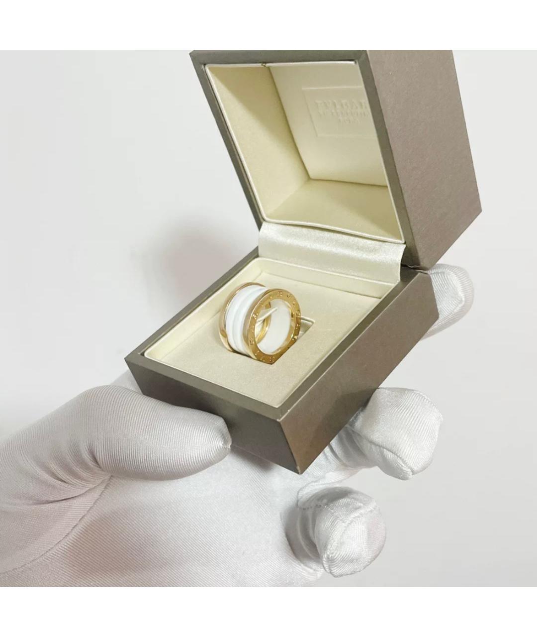BVLGARI Белое кольцо из розового золота, фото 3