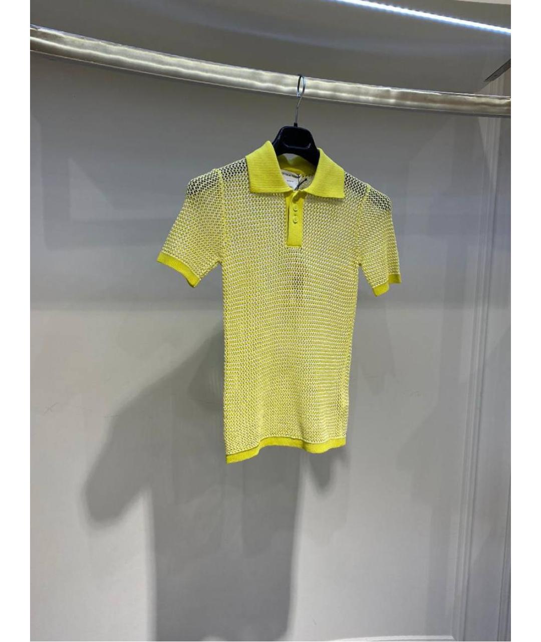 BOTTEGA VENETA Желтая футболка, фото 4