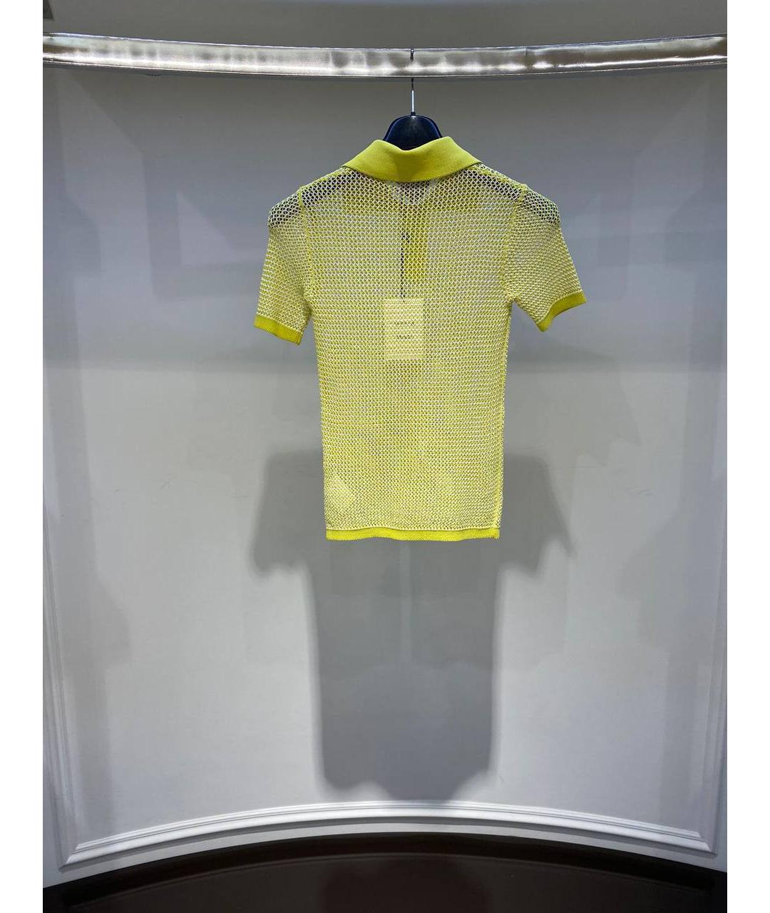 BOTTEGA VENETA Желтая футболка, фото 3