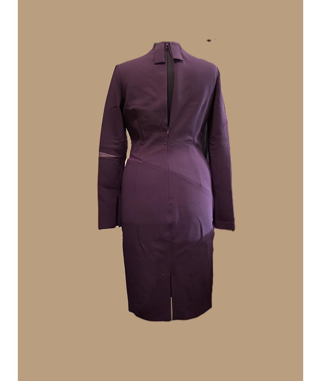 EMILIO PUCCI Фиолетовое шерстяное коктейльное платье, фото 2