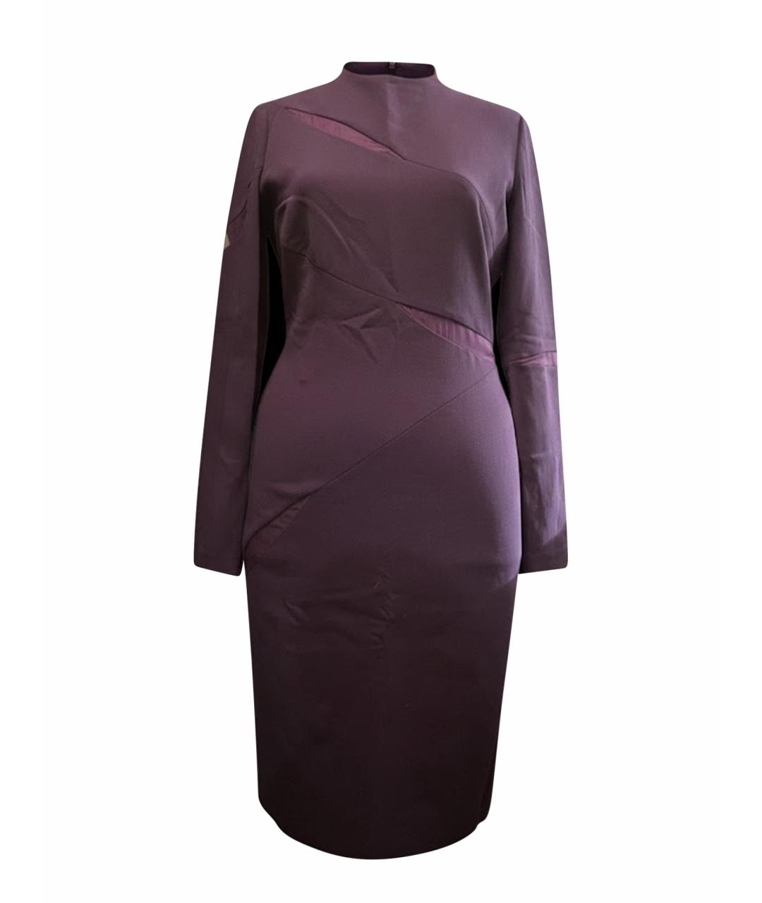 EMILIO PUCCI Фиолетовое шерстяное коктейльное платье, фото 1