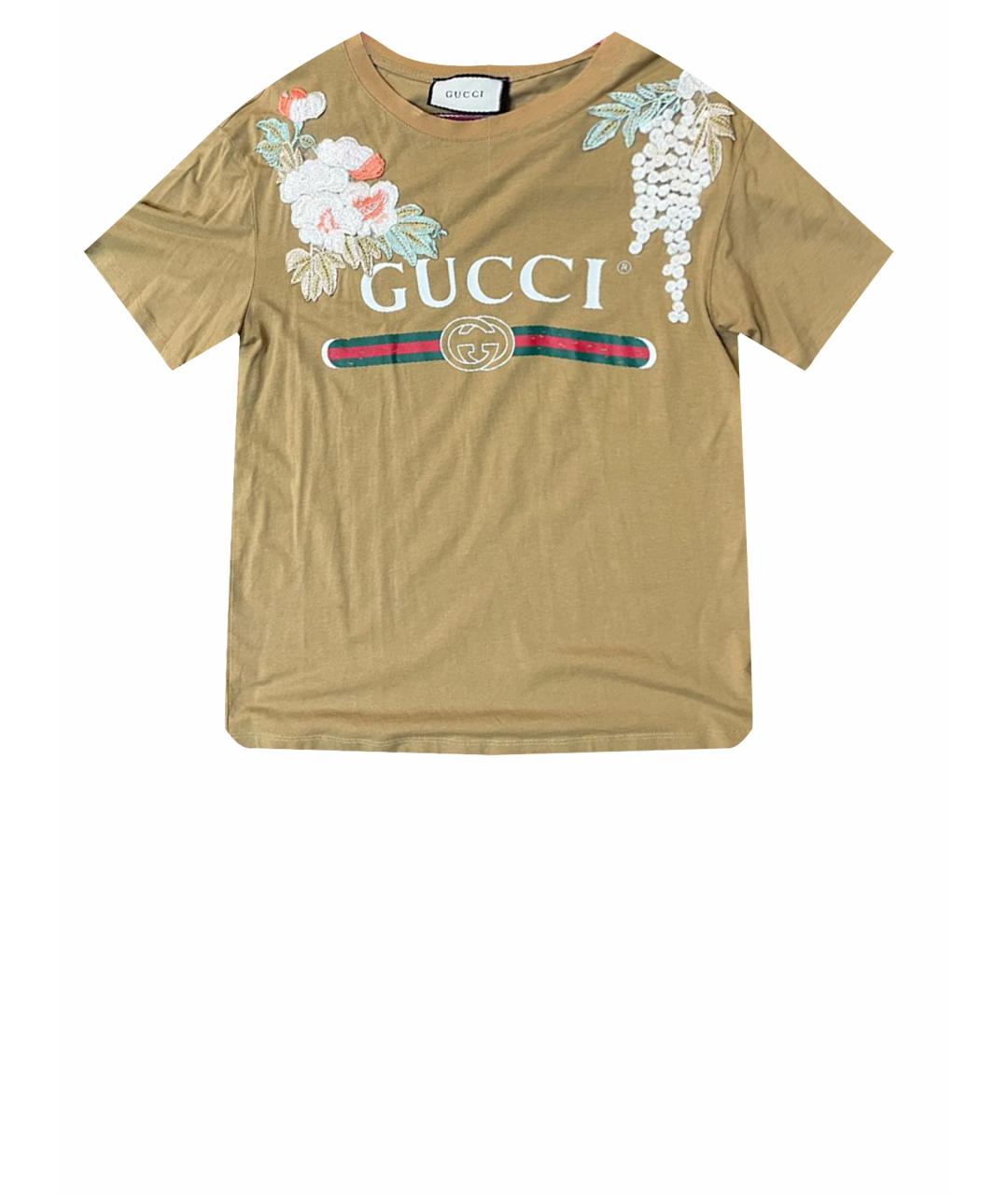 GUCCI Хаки футболка, фото 1