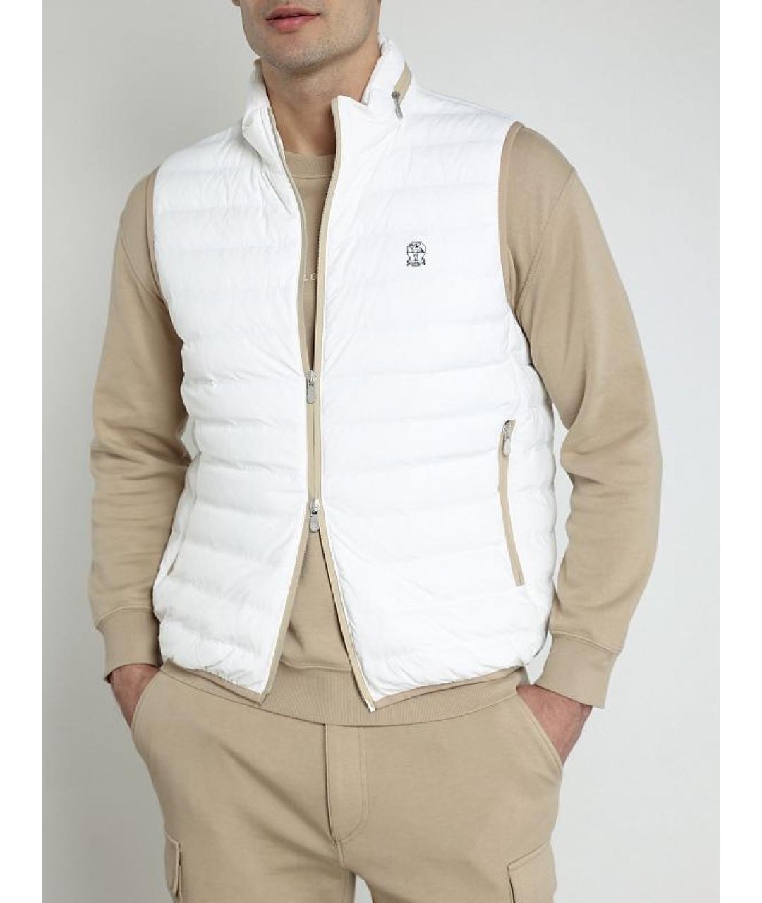 BRUNELLO CUCINELLI Белый полиамидовый жилет, фото 3