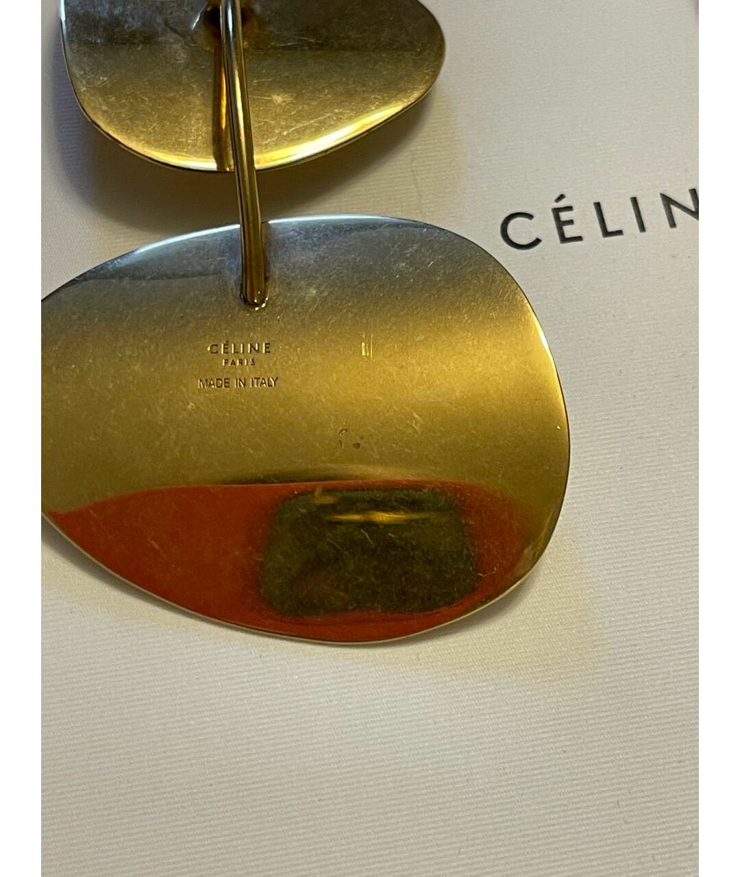 CELINE PRE-OWNED Золотые серьги, фото 5