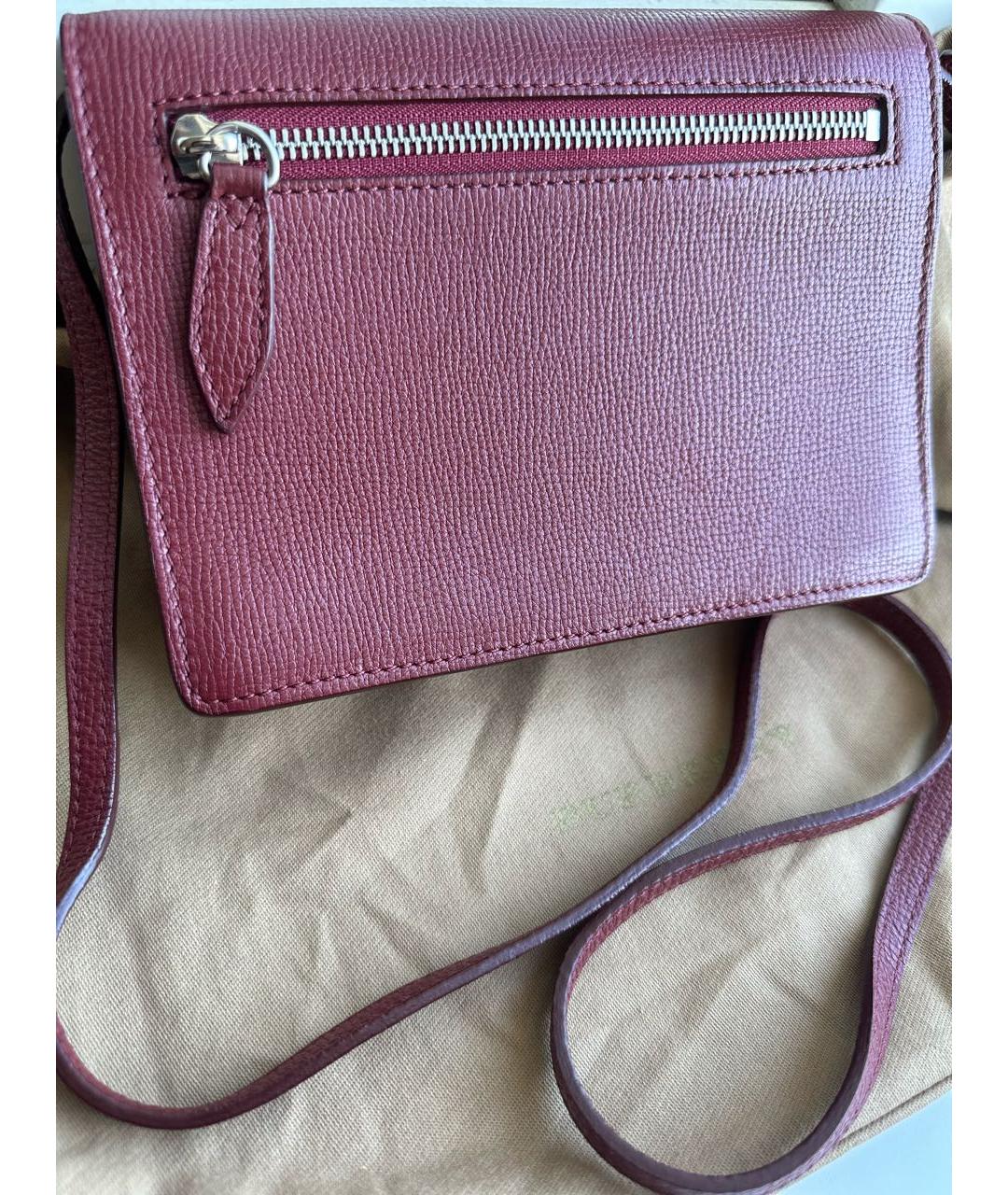 BURBERRY Бордовая сумка через плечо, фото 3