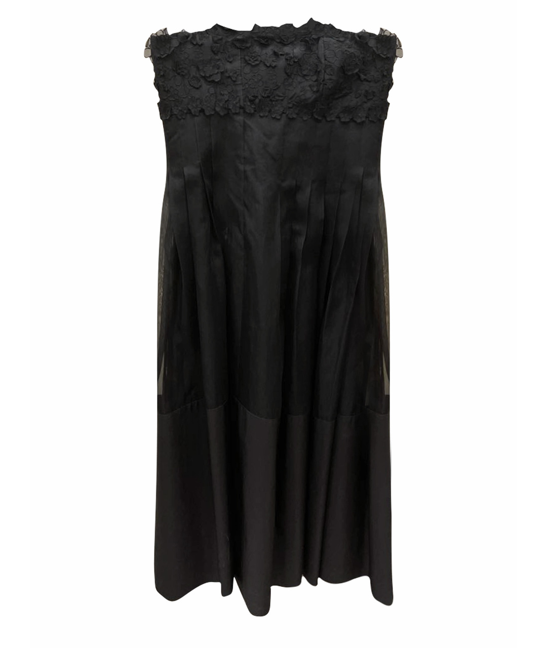 SPORTMAX Черное шелковое вечернее платье, фото 1