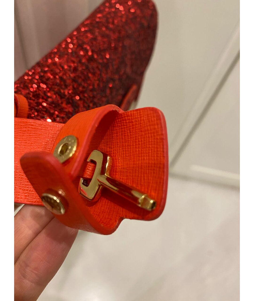 FURLA Красная кожаная сумка тоут, фото 5