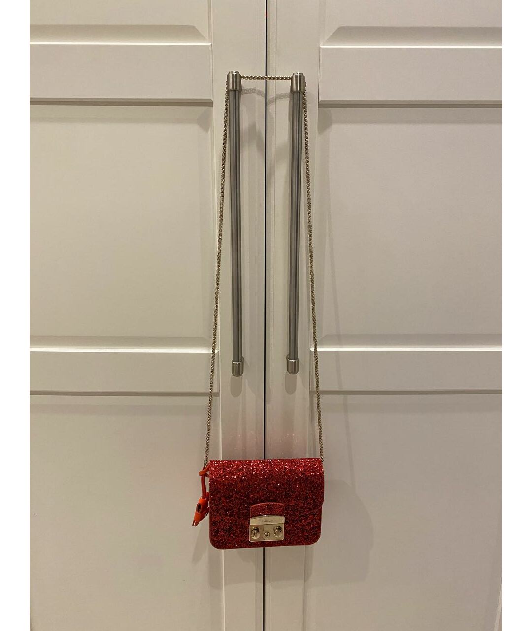 FURLA Красная кожаная сумка тоут, фото 8