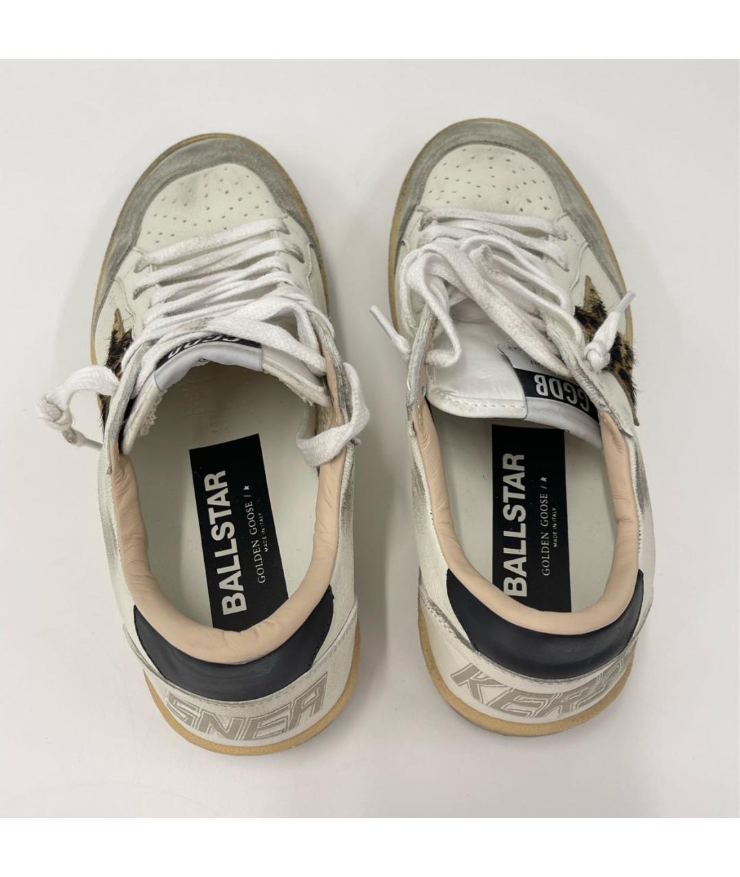 GOLDEN GOOSE DELUXE BRAND Белые кожаные кеды, фото 6