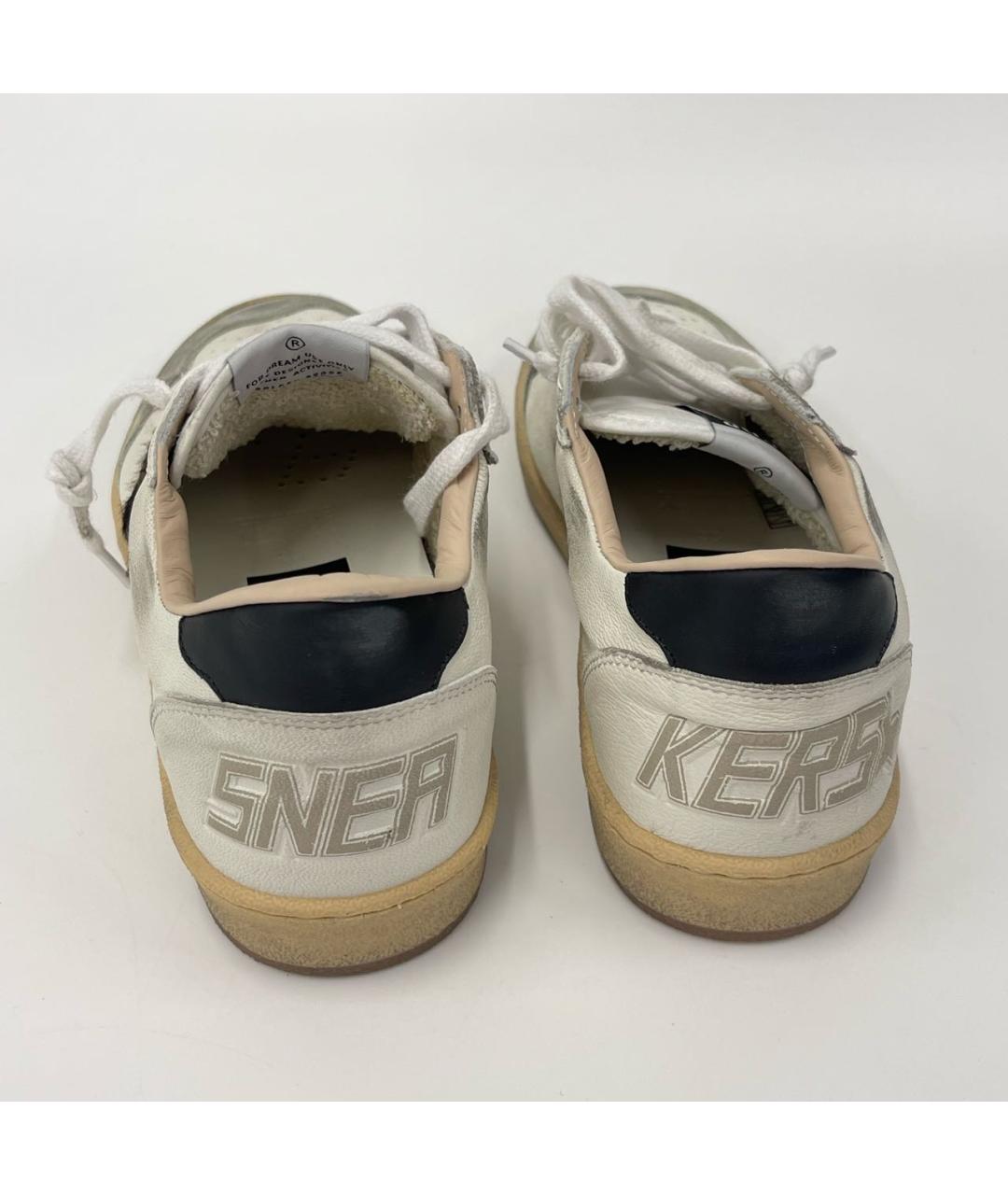 GOLDEN GOOSE DELUXE BRAND Белые кожаные кеды, фото 5