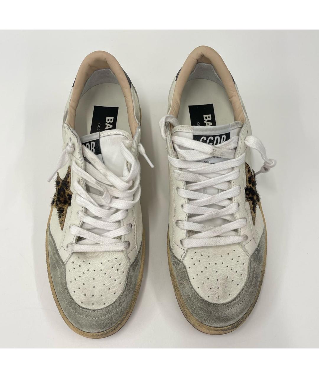 GOLDEN GOOSE DELUXE BRAND Белые кожаные кеды, фото 4