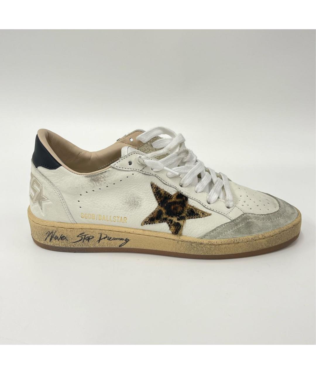 GOLDEN GOOSE DELUXE BRAND Белые кожаные кеды, фото 8