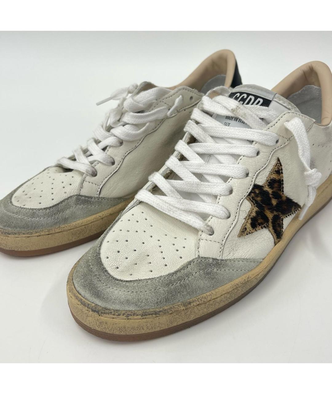 GOLDEN GOOSE DELUXE BRAND Белые кожаные кеды, фото 3