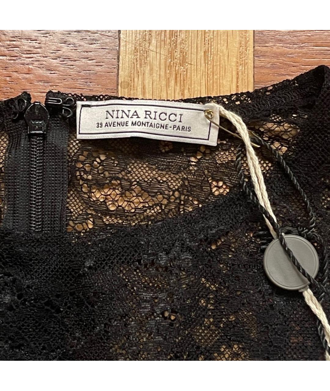 NINA RICCI Черное полиамидовое боди, фото 2