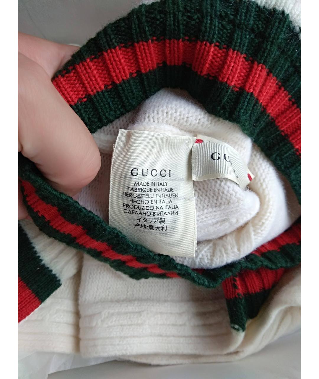 GUCCI Бежевая шерстяная шапка, фото 3