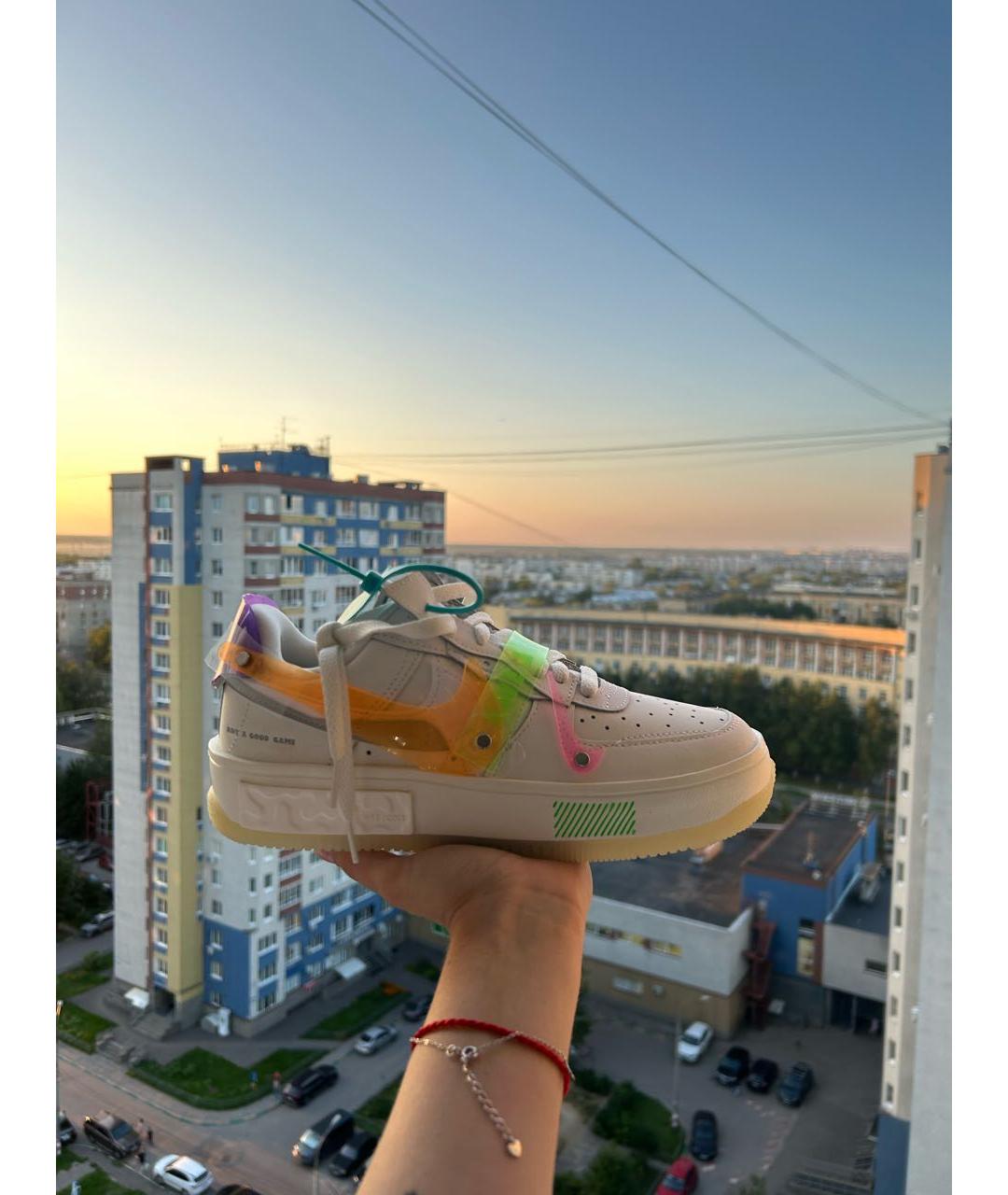 NIKE Белые высокие кроссовки / кеды, фото 5