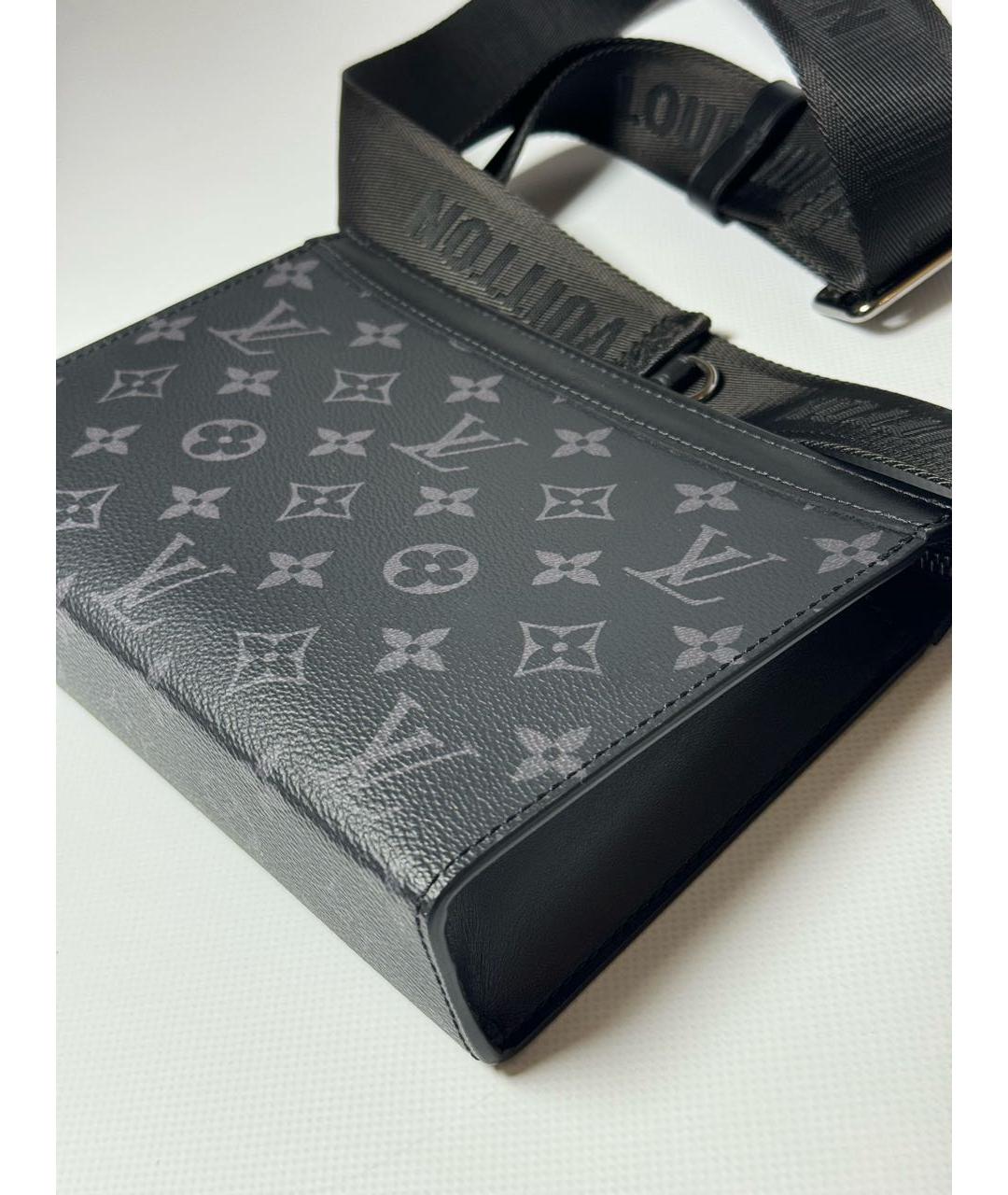 LOUIS VUITTON Антрацитовая сумка на плечо, фото 8