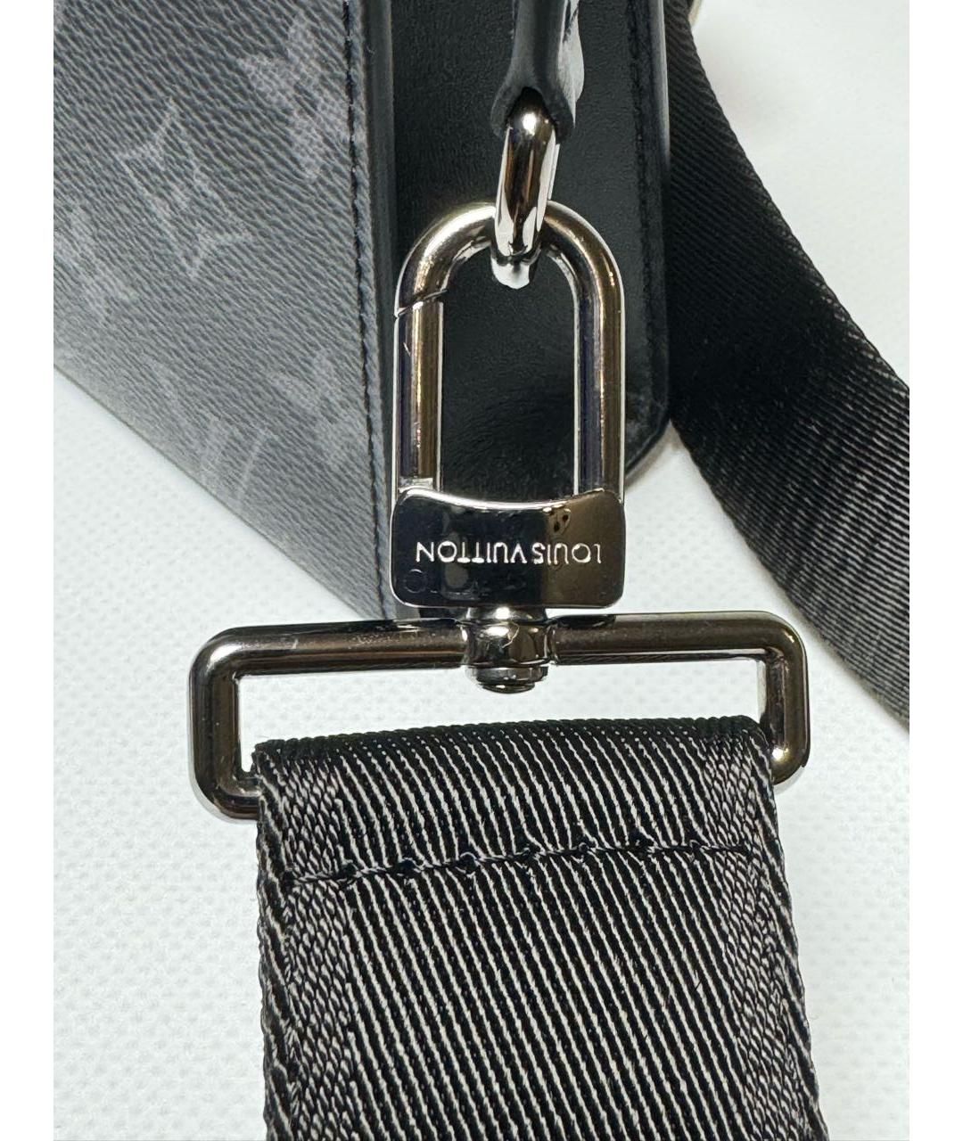 LOUIS VUITTON Антрацитовая сумка на плечо, фото 6