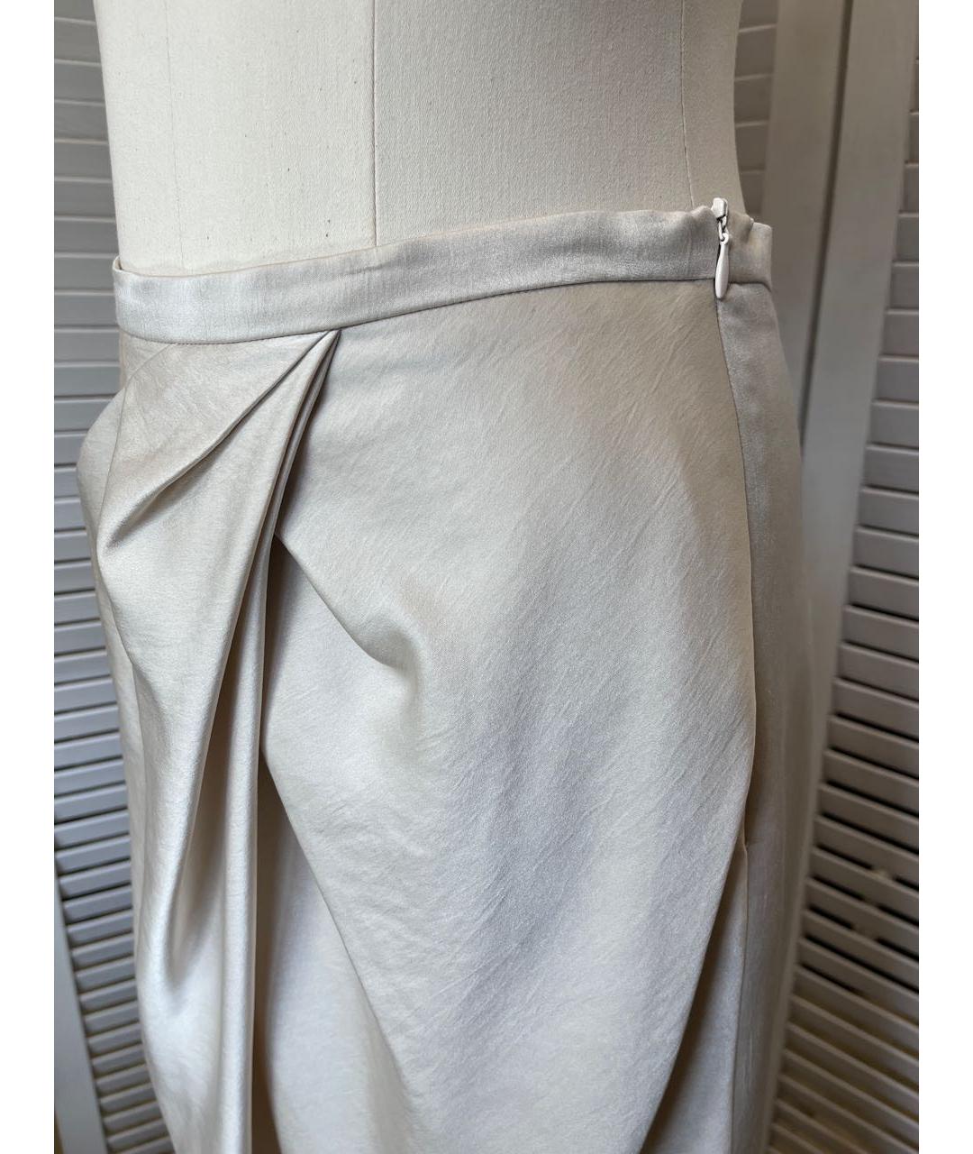 MAX MARA STUDIO Бежевая юбка миди, фото 6