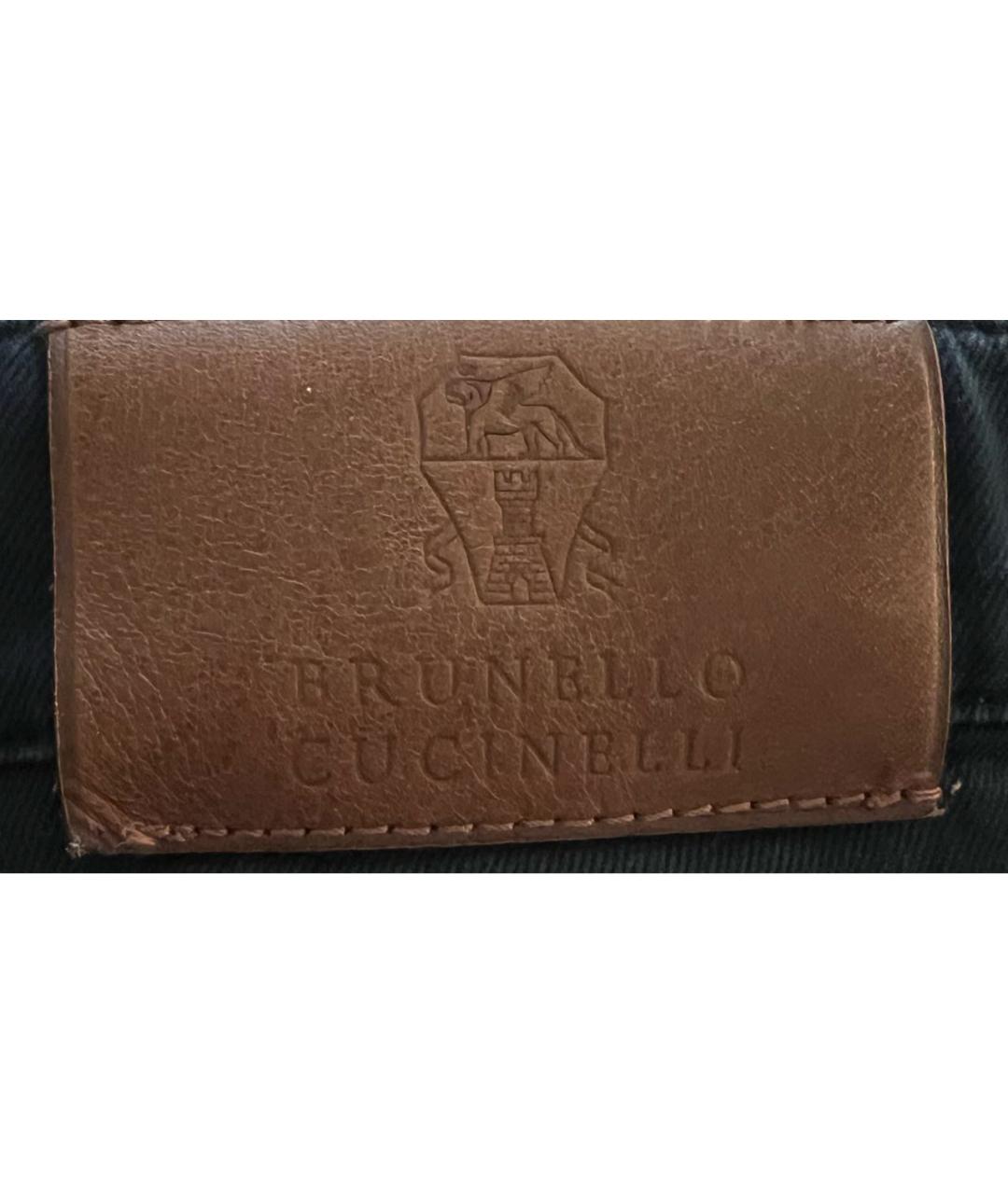 BRUNELLO CUCINELLI Темно-синие хлопковые джинсы, фото 7