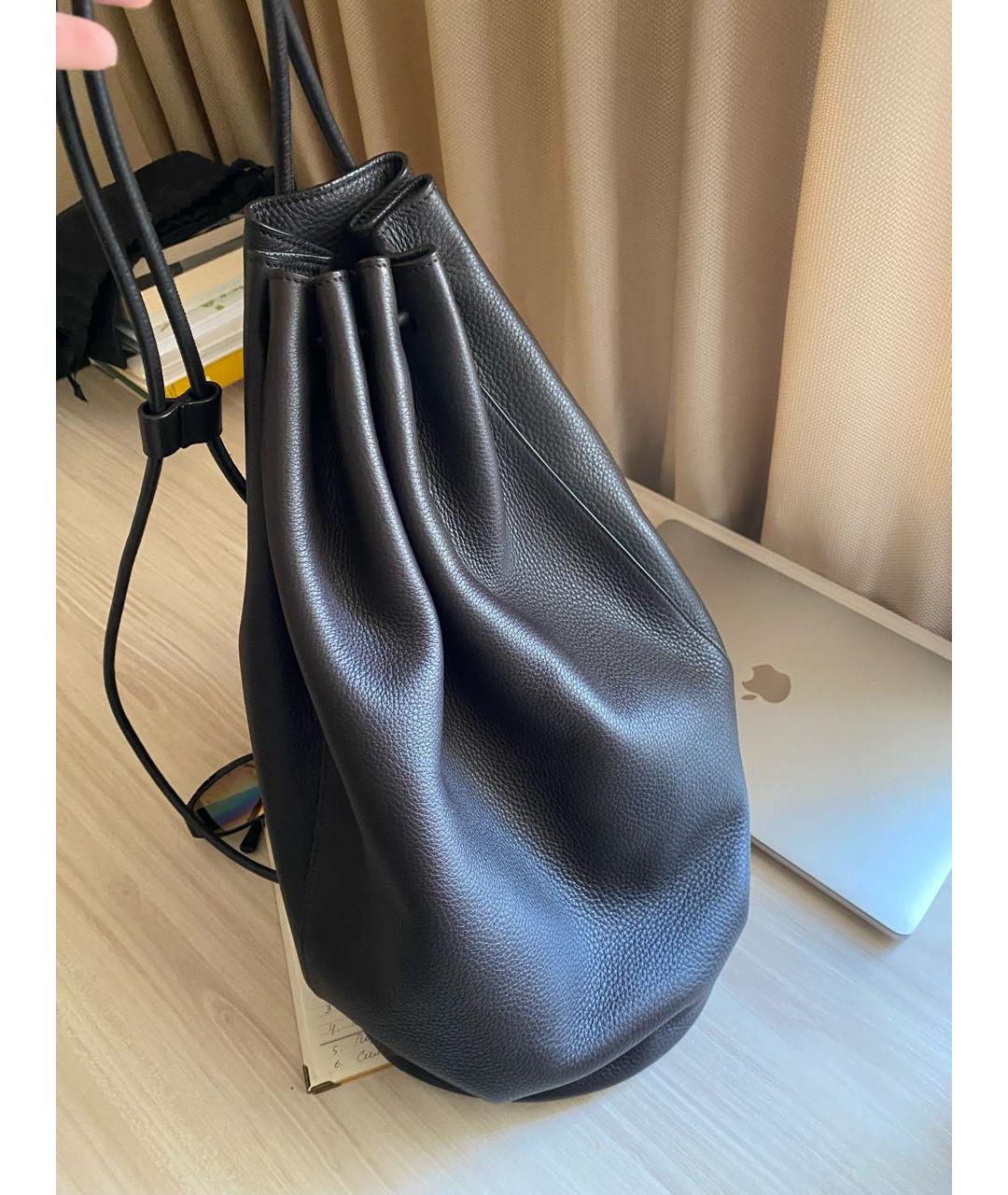 THE ROW Коричневый кожаный рюкзак, фото 2