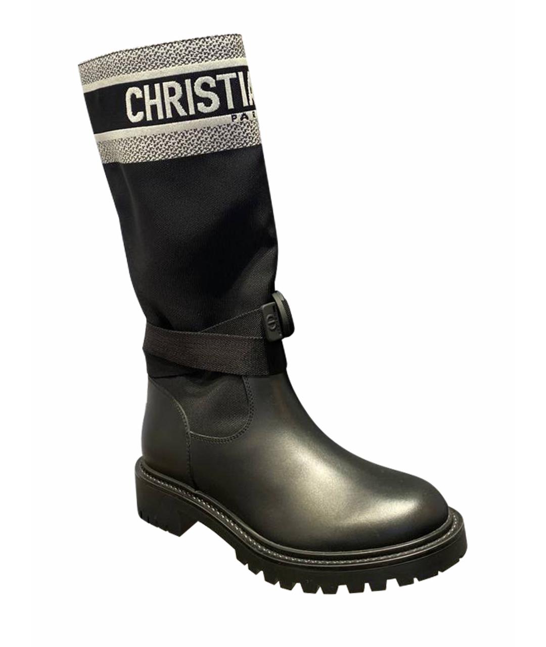 CHRISTIAN DIOR Черные сапоги, фото 2