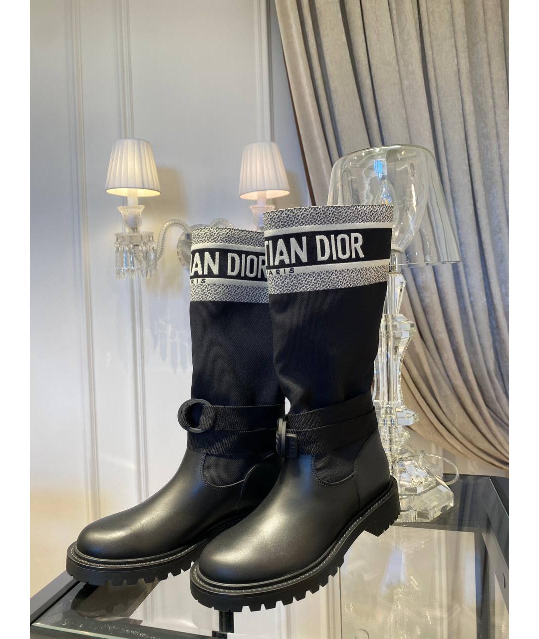 CHRISTIAN DIOR Черные сапоги, фото 3