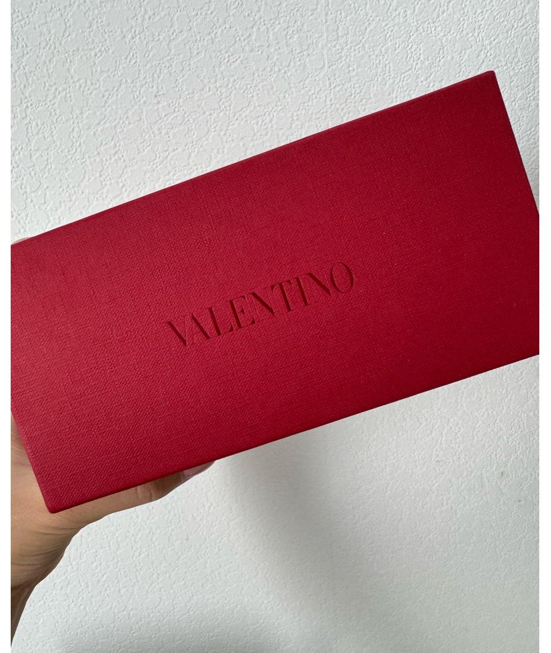 VALENTINO Коричневые металлические солнцезащитные очки, фото 4