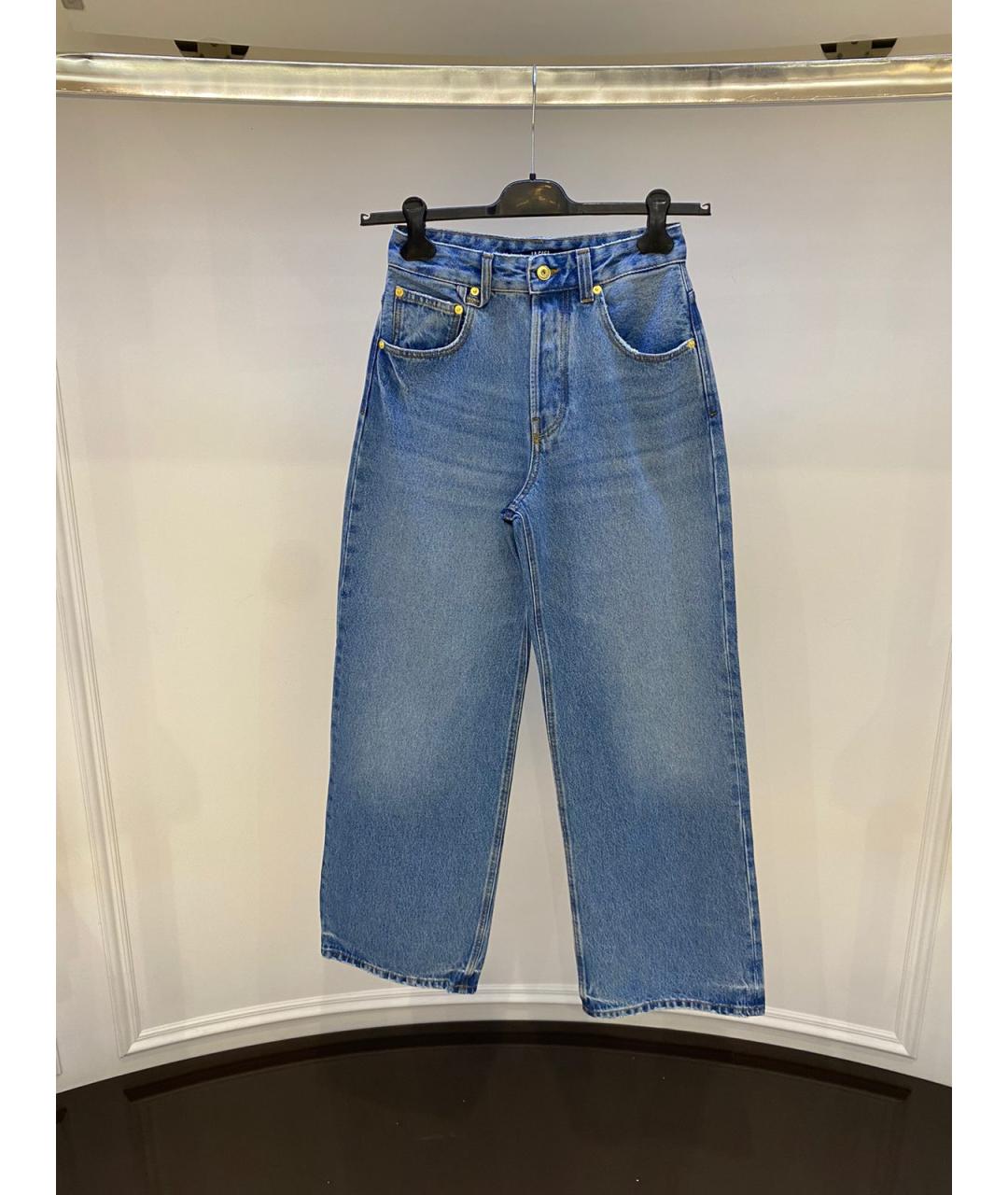 JACQUEMUS Голубые прямые джинсы, фото 3
