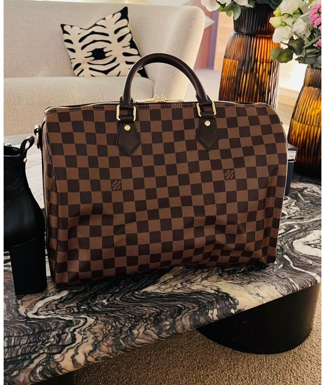 LOUIS VUITTON Коричневая сумка с короткими ручками, фото 6