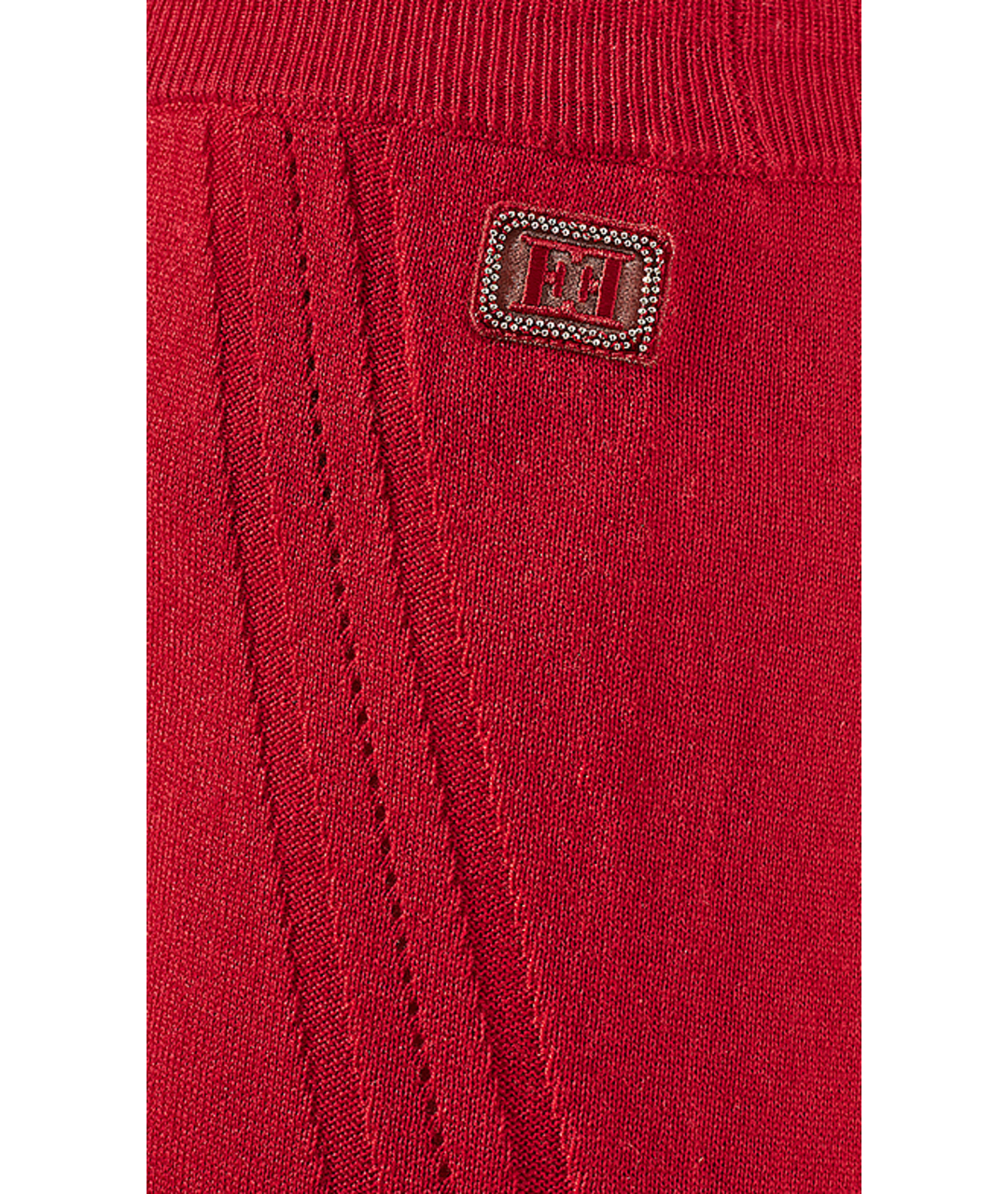 ESCADA Красные шелковые прямые брюки, фото 5