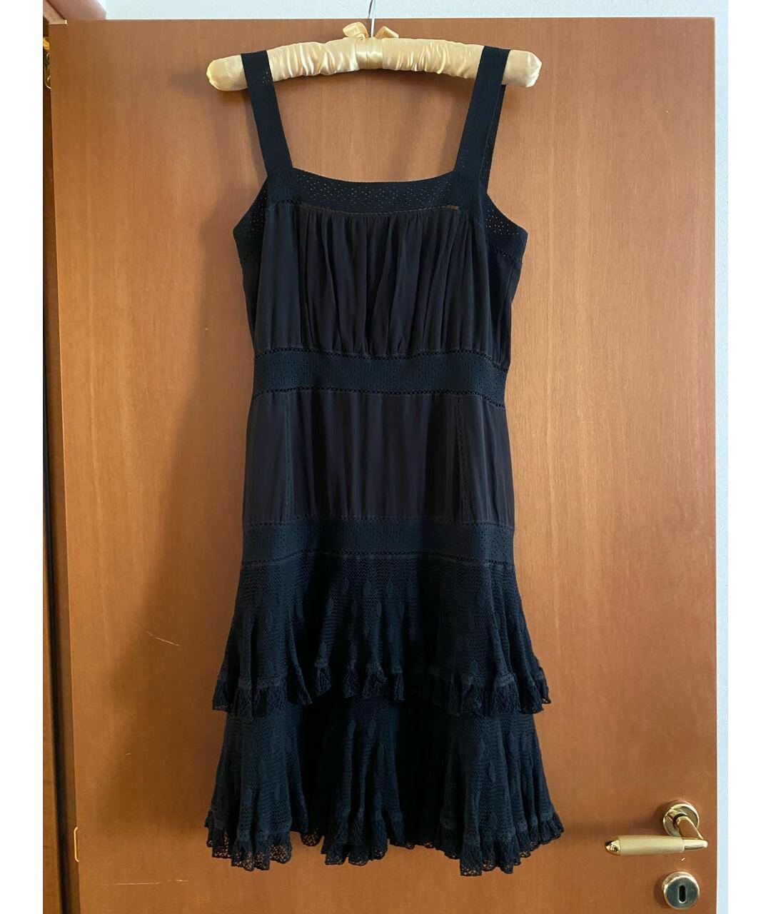 CHANEL PRE-OWNED Черное коктейльное платье, фото 5