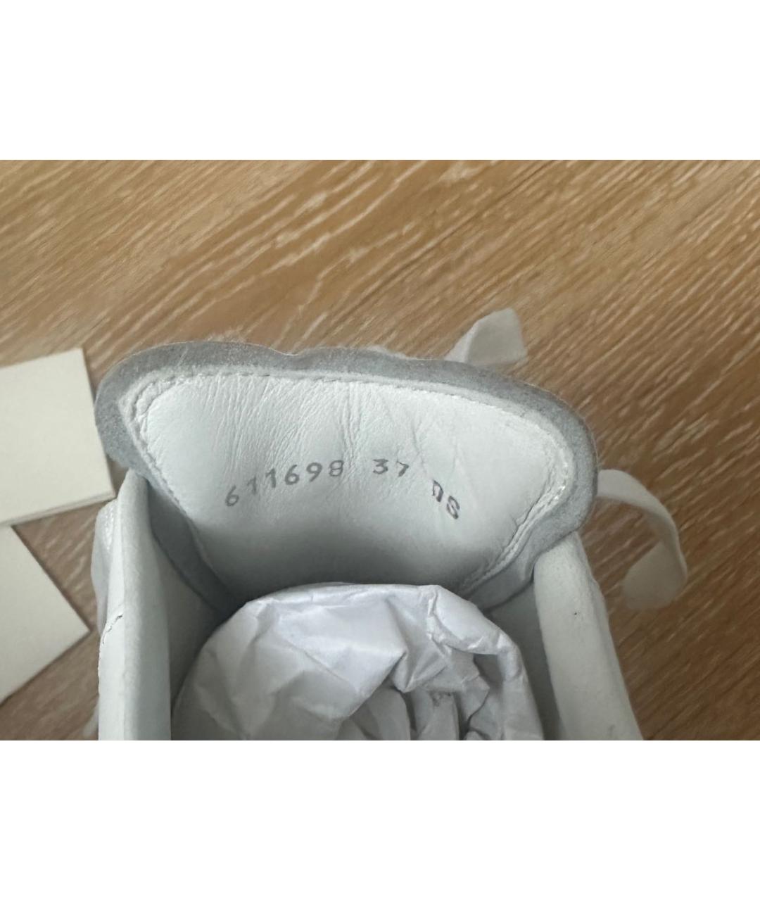 ALEXANDER MCQUEEN Белые кожаные кроссовки, фото 7