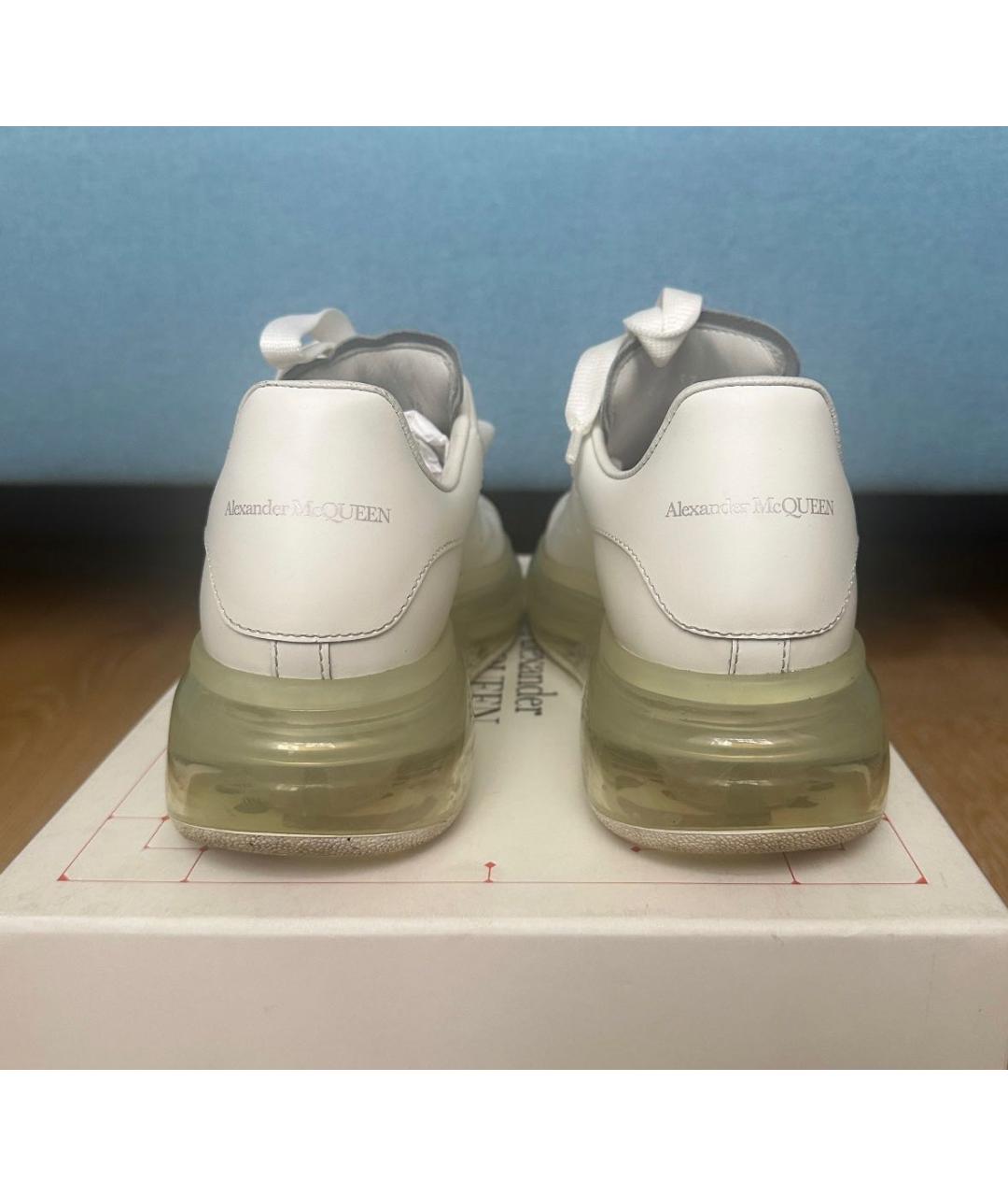 ALEXANDER MCQUEEN Белые кожаные кроссовки, фото 5