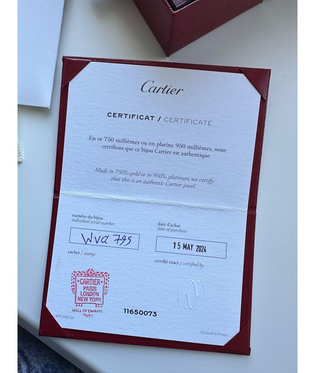 CARTIER Золотые серьги из желтого золота, фото 4